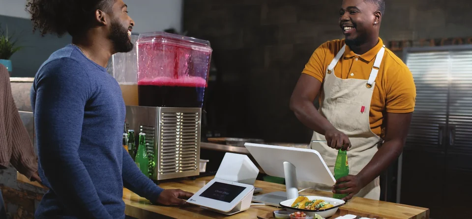 A Clover setup in use at a business